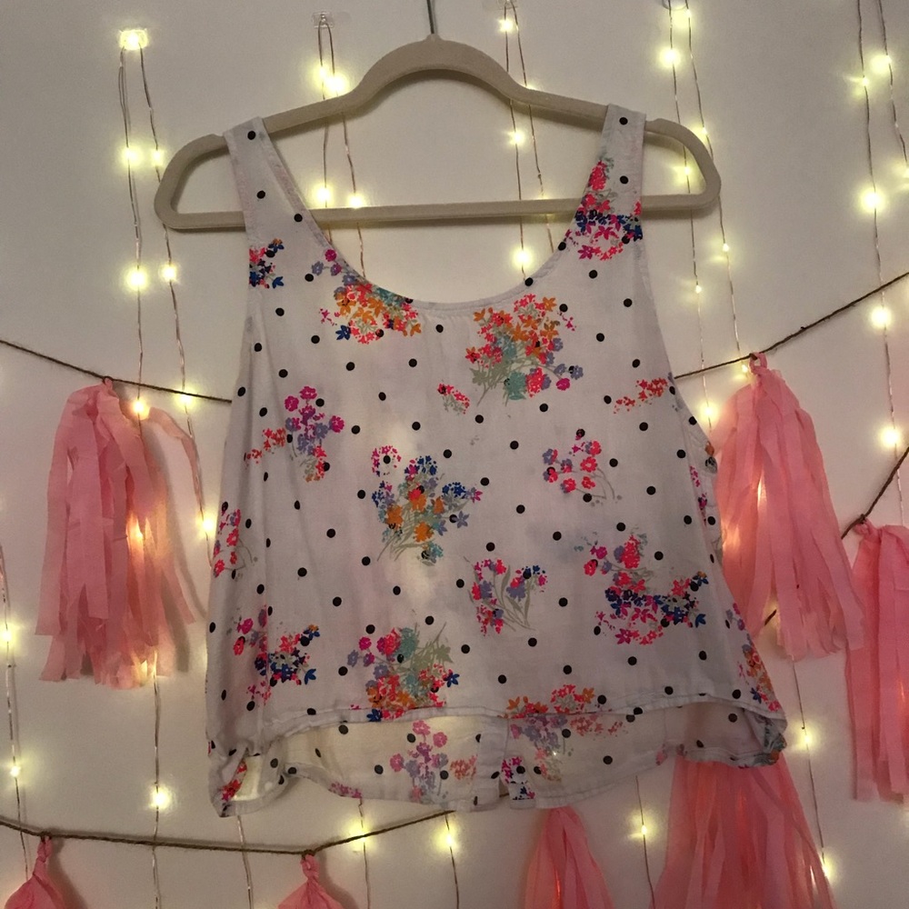 Cute Floral Crop Top